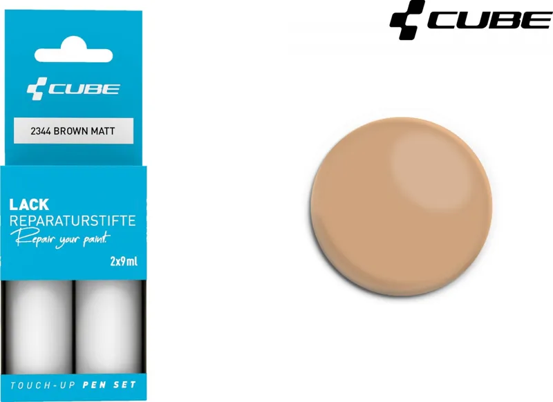 Cube Touch Up Paint Pen Set Brown Matt 2344 30ml